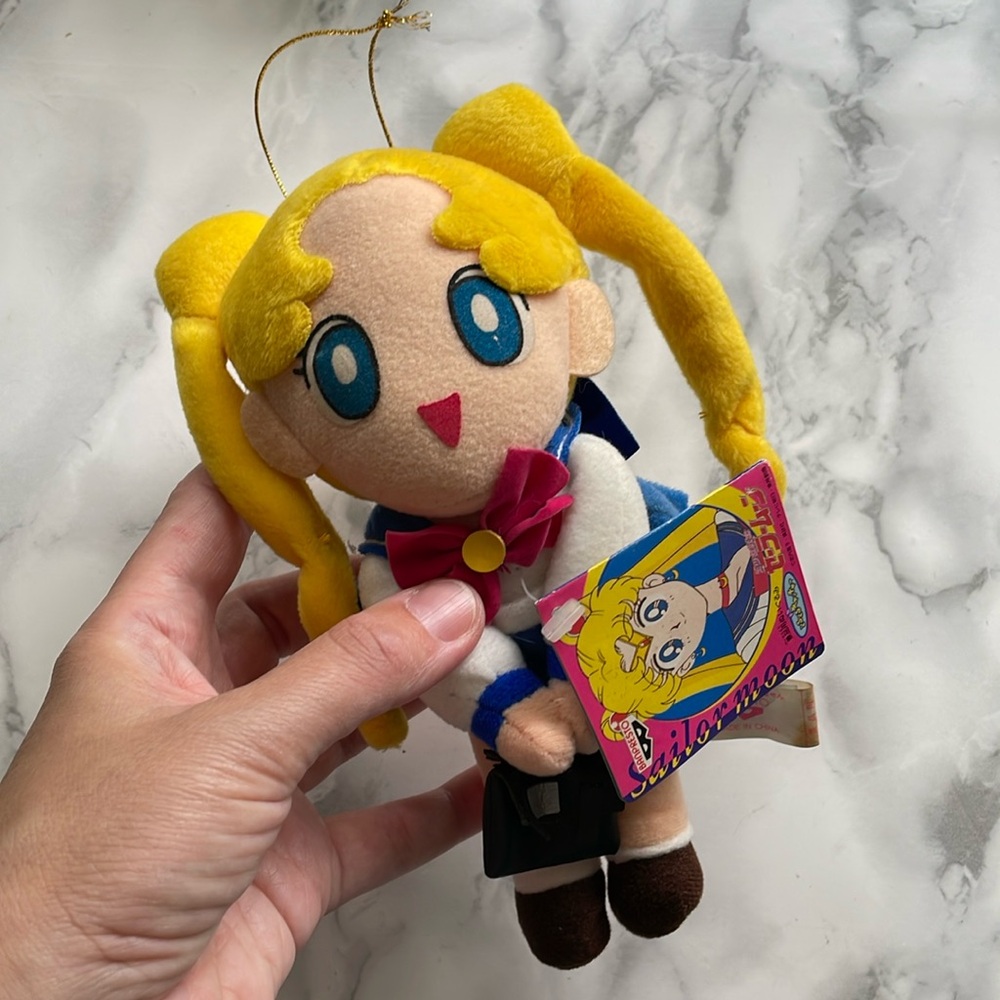 Vintage Sailor Moon Serena plush doll - AS IS Condition See photos